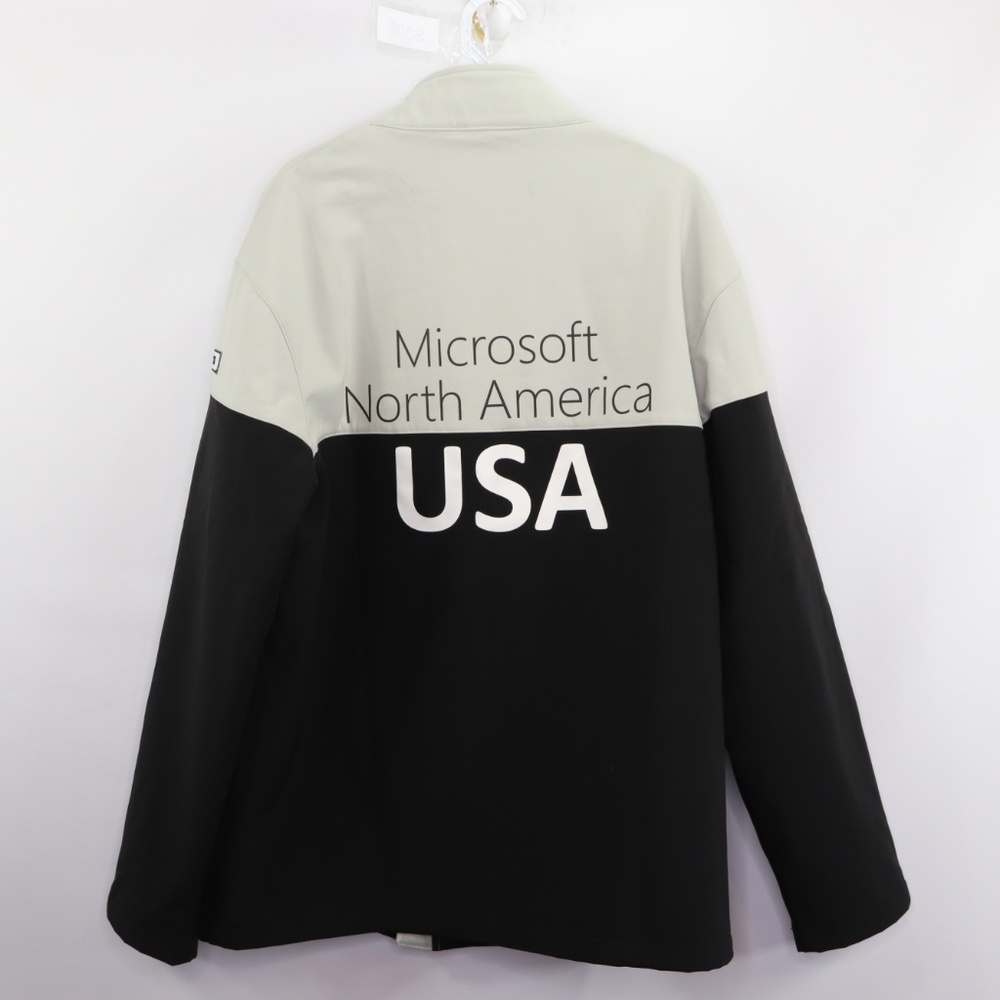 Microsoft North America USA Spell Out Jacket Black